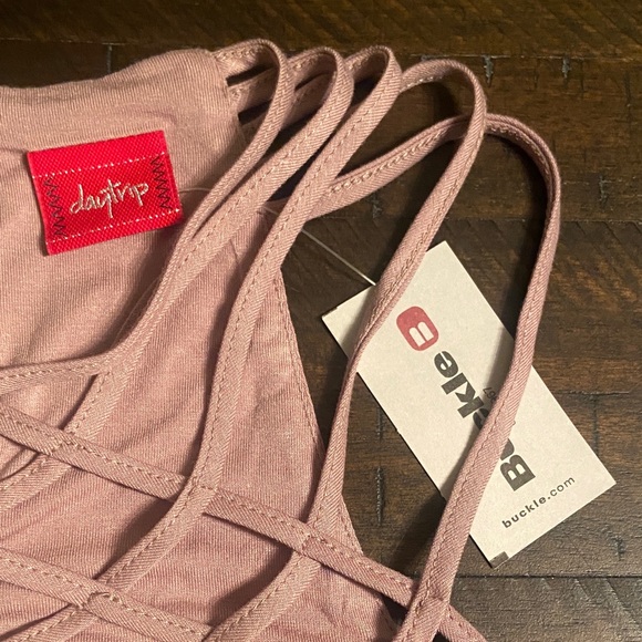 Strappy Mauve Sleeveless Dress, size S, Daytrip brand. NWT - Picture 5 of 13